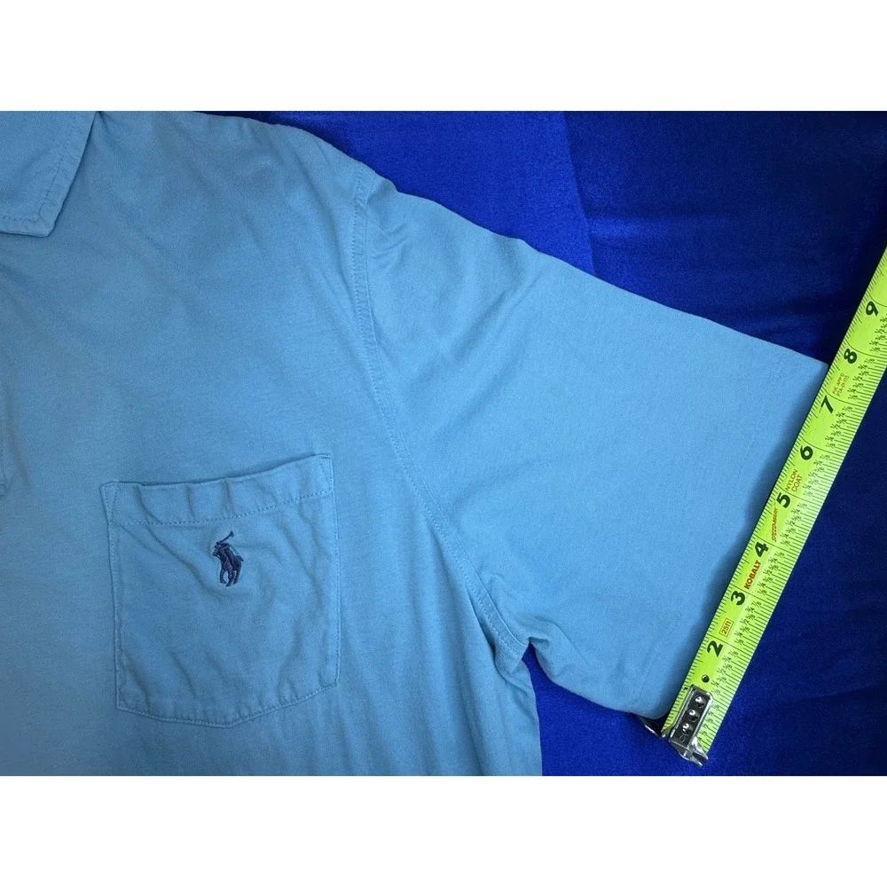Polo Ralph Lauren Men's Large Classic Fit Light Blue Short Sleeve Polo